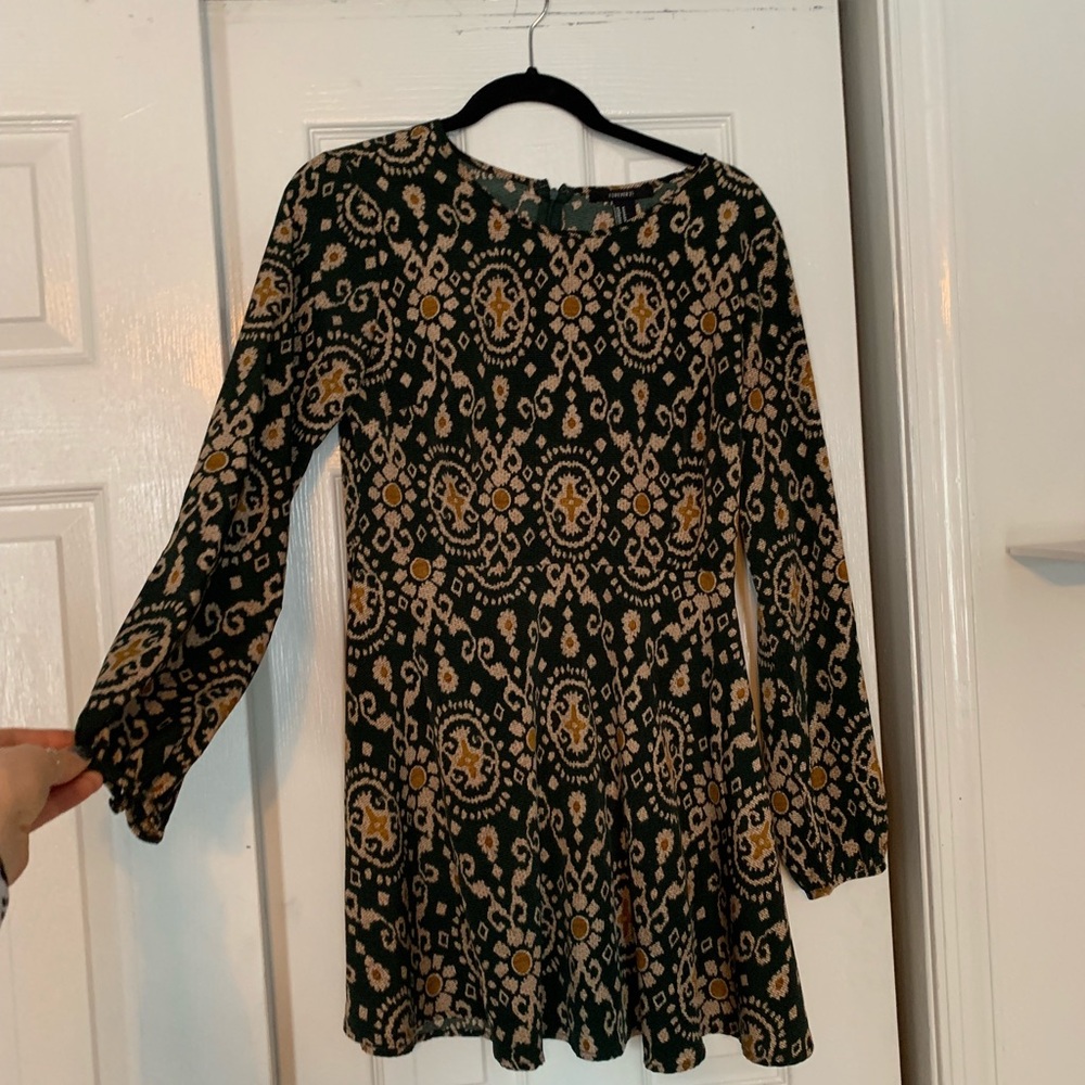 Long sleeve mini dress